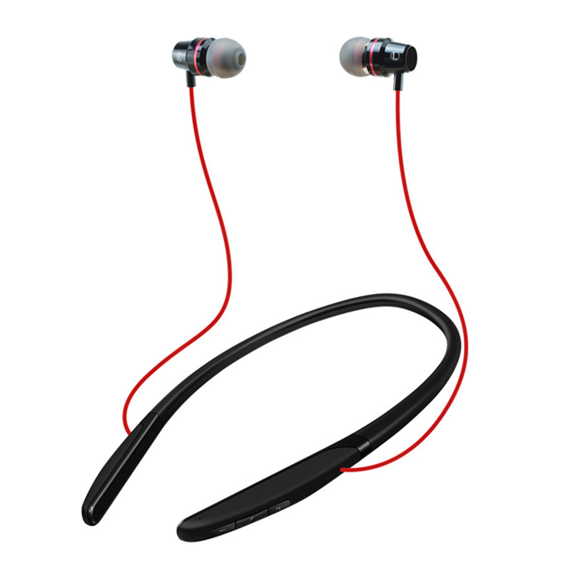 Nya högfärdiga med kabeluttagna nackmonterade sporthörlurar Bluetooth