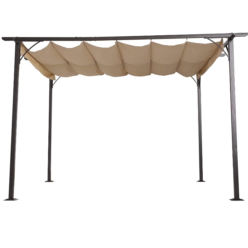 Hämningsbar Pergola med Canopi Outdoor Gazebo