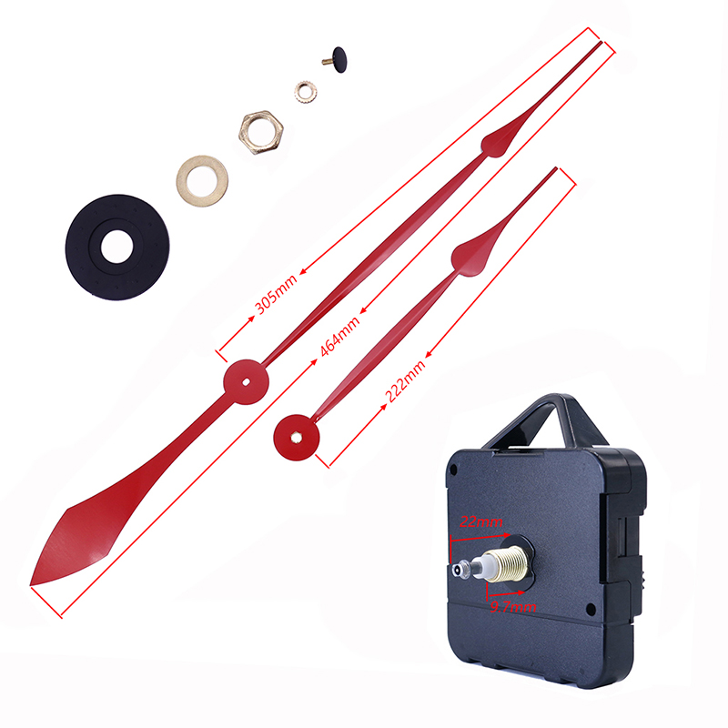 HR1688 15mm kvartsklockmaskin och aluminiumklockhänder