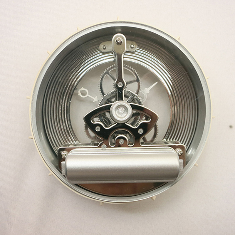 97MM silverskelettbordsklocka