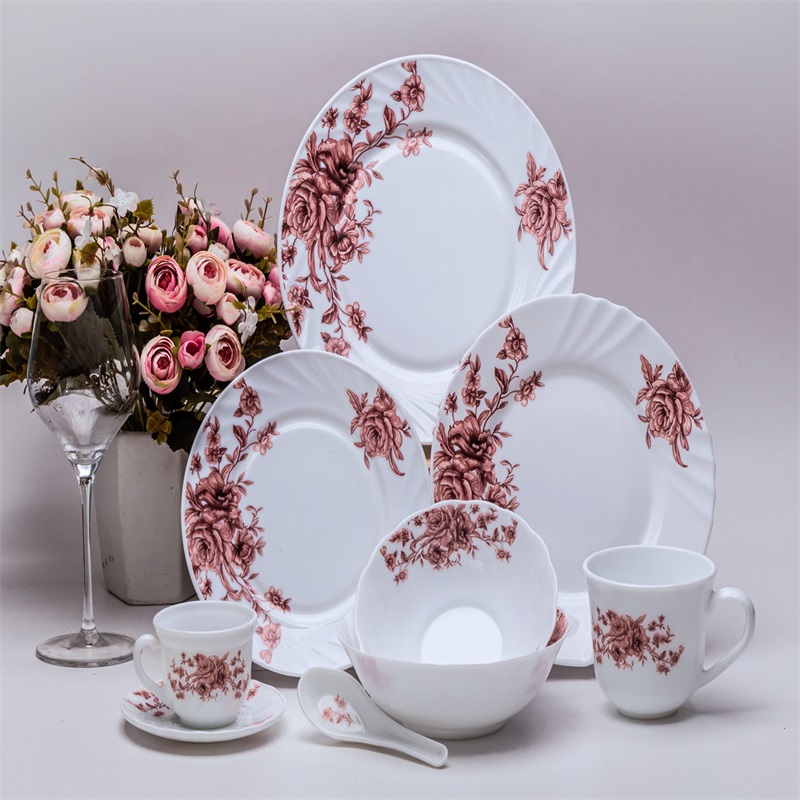 58B- och opalsglas, glasglasmonter