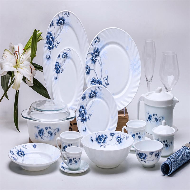 58B- och opalsglas, glasglasmonter
