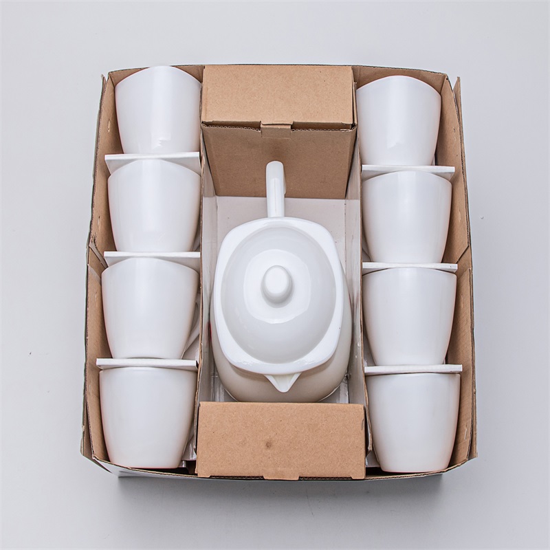 Middag av opalsglas av glas (-SQUARE COFFE SET)