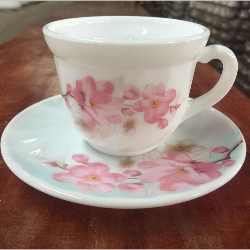 Middag av opal glas av glas (190CC CUP SET)