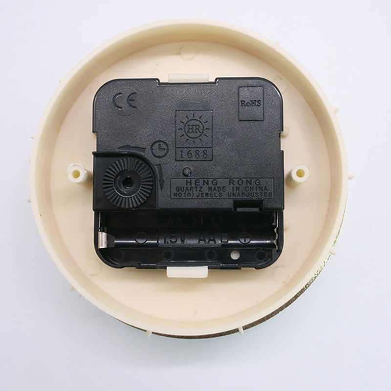 diameter 102mm Vit, bottenguld, metallväggs vägginlägg