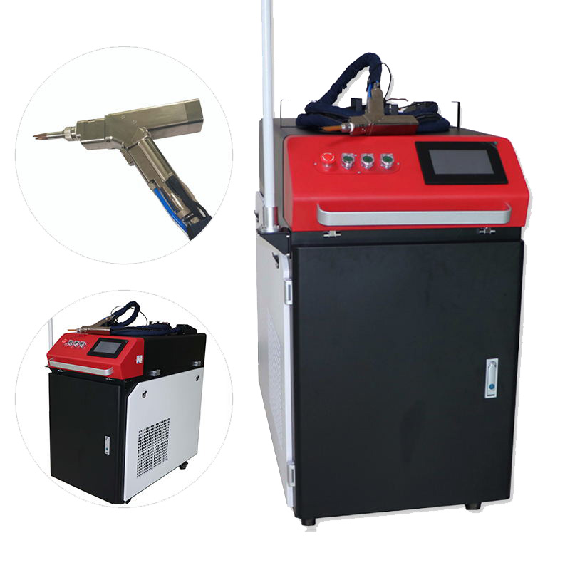 Wobble head 1000W handhållen fiberoptisk laser med wobble head för rostfritt stål aluminium kopparjärnmetaller