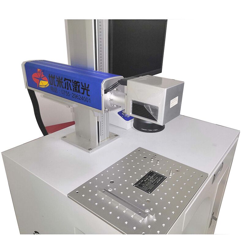 Hög kvalitet 20W / 30W / 50W vit IPG raycus fiber laser märkningsmaskin för metall smycken logotyp graverare utrustning