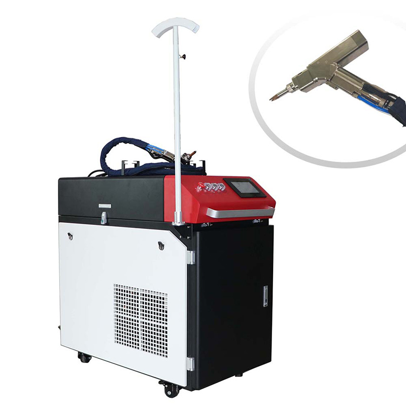 Wobble head 1000W handhållen fiberoptisk laser med wobble head för rostfritt stål aluminium kopparjärnmetaller