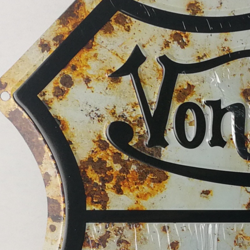 Vintage präglade metall tennskyltar för pub Heminredning eller varningsskylt Retro tenn skyltar Vintage dekorativa tallrikar metall väggkonst