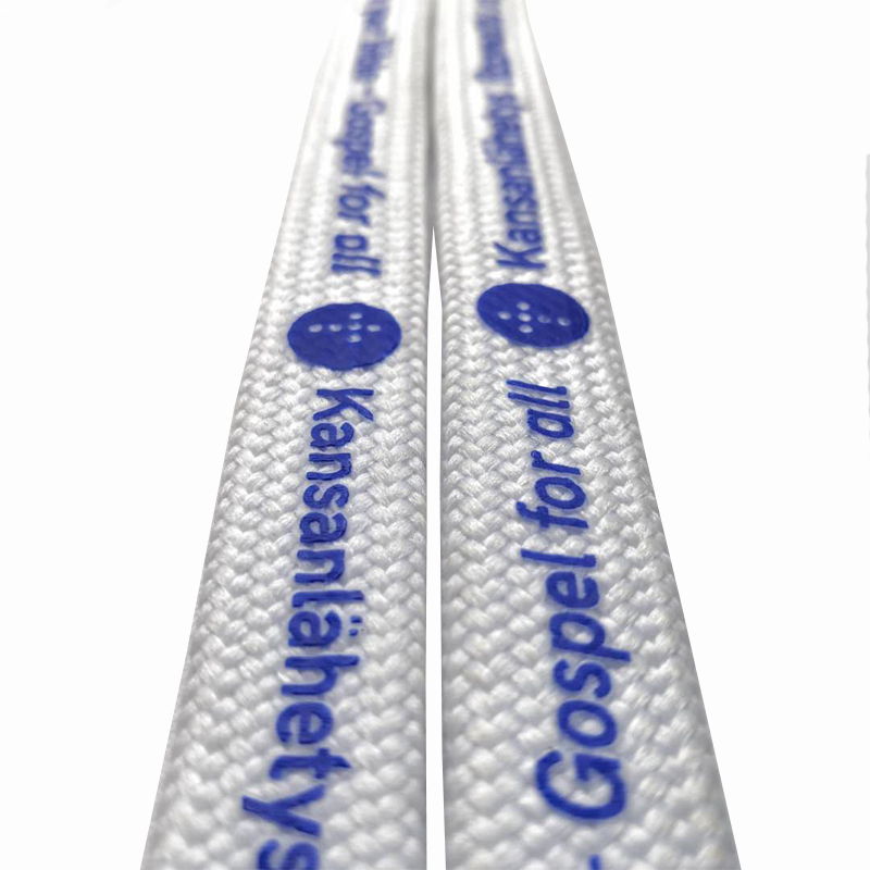 Factory direct sales skräddarsydd lanyard grossistförsäljning polyester lanyard Hot transfer lanyard lätt att dra i lansvarvs expansion låsbeslag lanyard printable logo