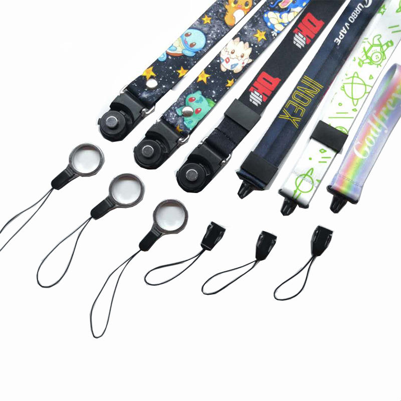 Factory direct sales two in a löstagbar Lanyard Mobile Phone Lanyard Silk screen Lanyard Hot transfer Lanyard Professionalisering