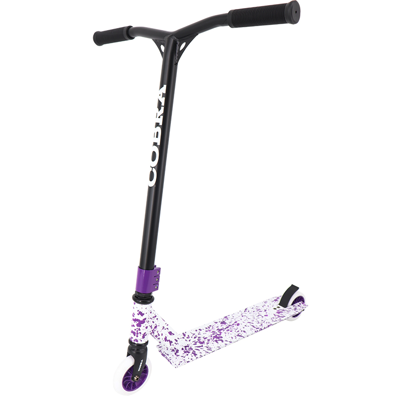 billig stuntskoter (splatter purple/white)