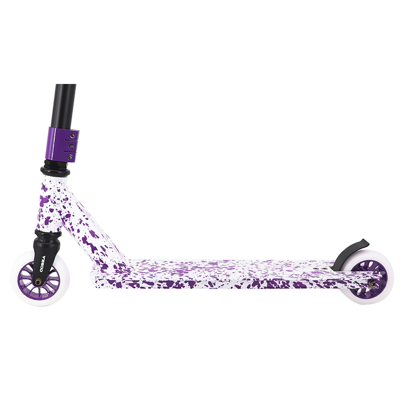 billig stuntskoter (splatter purple/white)