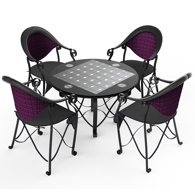 Mobiltelefon med flera funktioner Charging Solar Powered Table with Smart Wifi