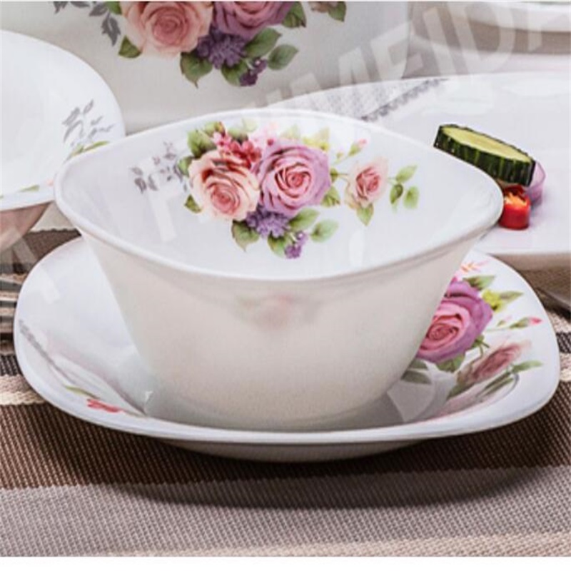 Glaskärl av opal glas för middag - FXW & Heat Resistent Opal Glassware