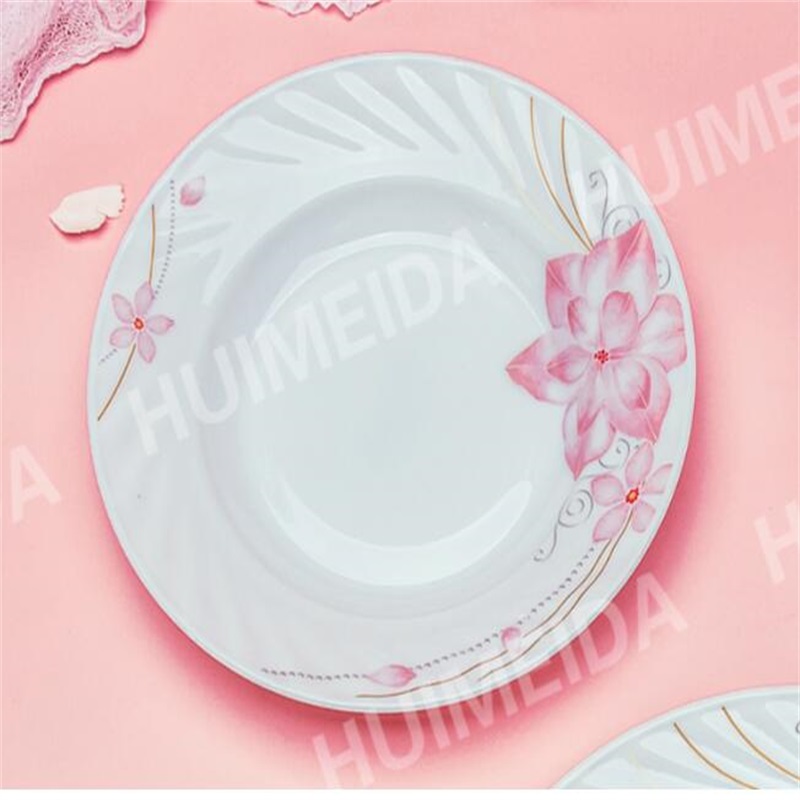 Matkassett av opalsglas (HSP Soup Plate)