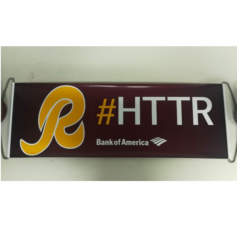 Eget Logo Hand Held Roller Banner- Redskins 24x68CM
