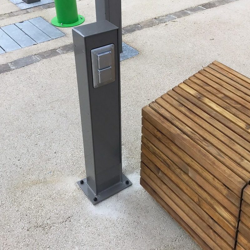 Smart högkvalitativt billigt pris Solar USB-laddningsstation