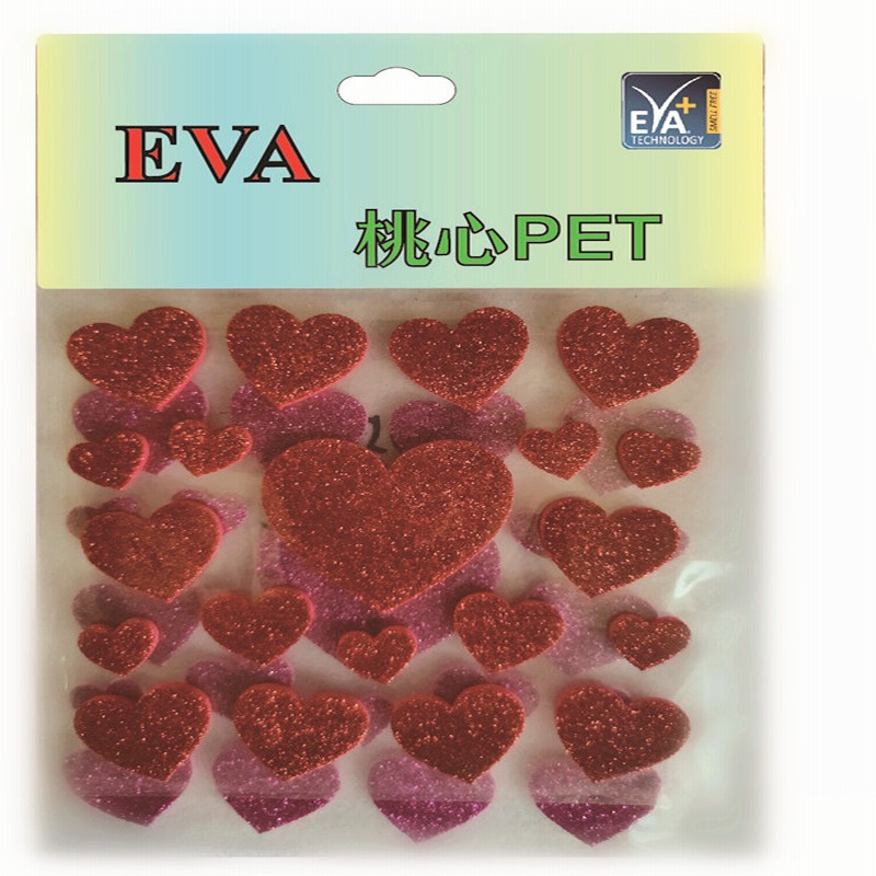 Fotmärken PET Foam Glitters PET Foam Hearts PET