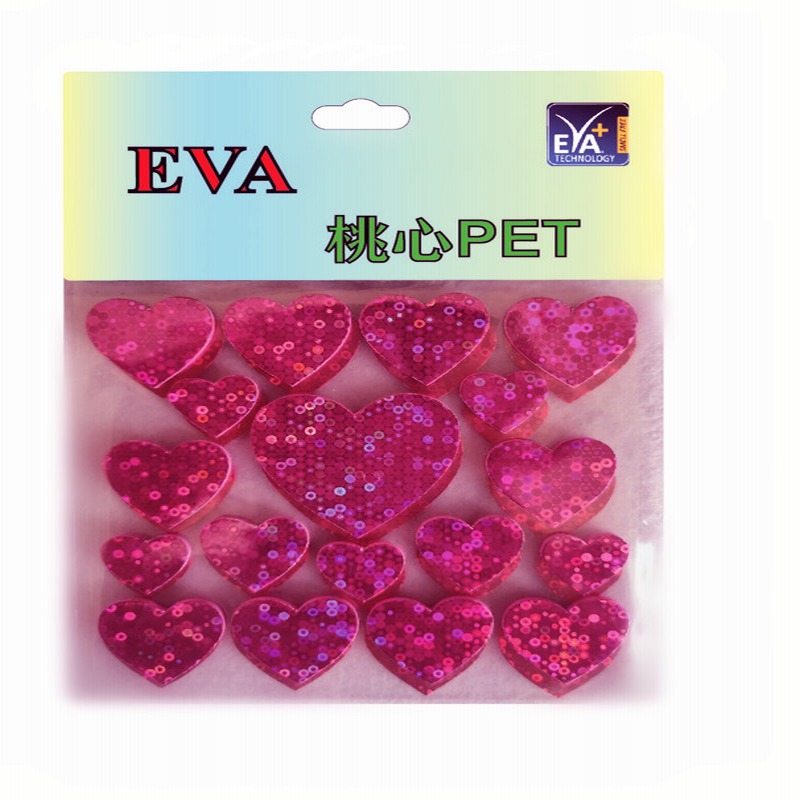 Fotmärken PET Foam Glitters PET Foam Hearts PET