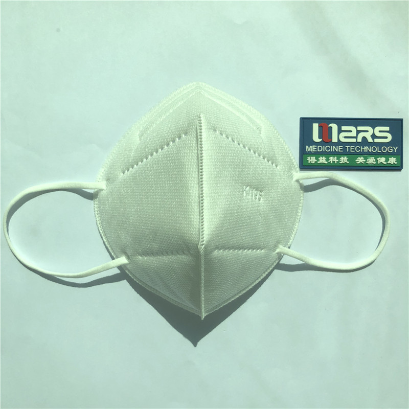 2020 Nonwoven KN95 Skyddande icke-medicinskt vikbart halv 5-lags ansiktsmask för självanvändning