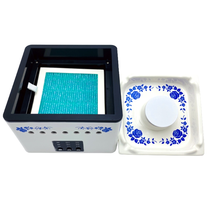 Trendig elektronisk intelligens och rökfri kreativ askfat skrivbordsluftrenare T1