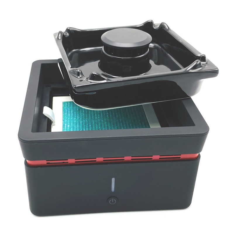 Elektronisk intelligent rening luktfri rökfri askfat luftrenare anti begagnad rökad T3