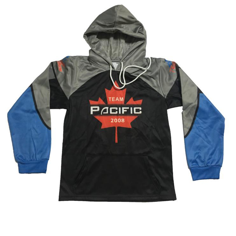 Egen Sublimation Sports Hoodie grossist 3d- trycktröja med sublimering