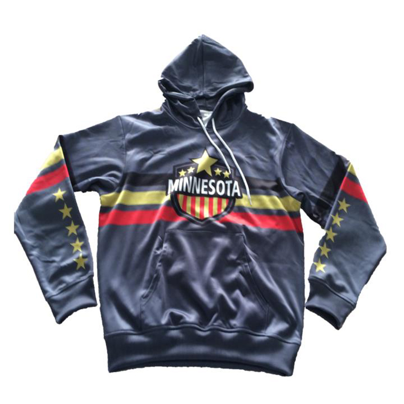 Egen Sublimation Sports Hoodie grossist 3d- trycktröja med sublimering