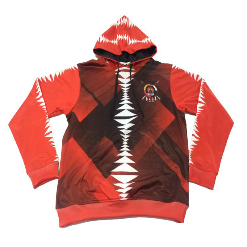 Egen Sublimation Sports Hoodie grossist 3d- trycktröja med sublimering