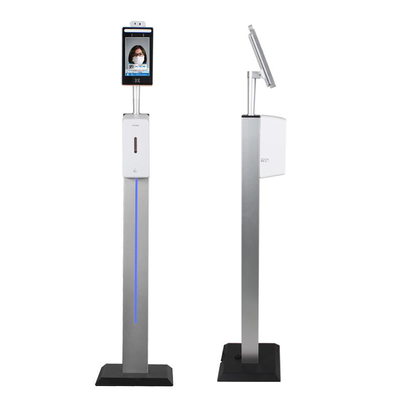 2020 Nyaste form 8-tums ansiktsigenkänning kropp termometer temperatur screener mätning kiosk