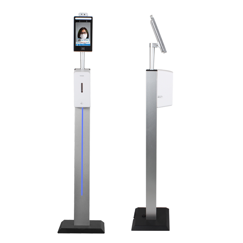 2020 Nyaste form 8-tums ansiktsigenkänning kropp termometer temperatur screener mätning kiosk