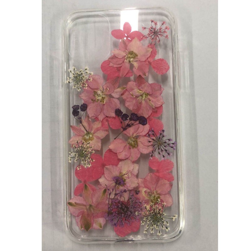 Torkad blomma Epoxi Telefonfall, Glitter Epoxi- fall