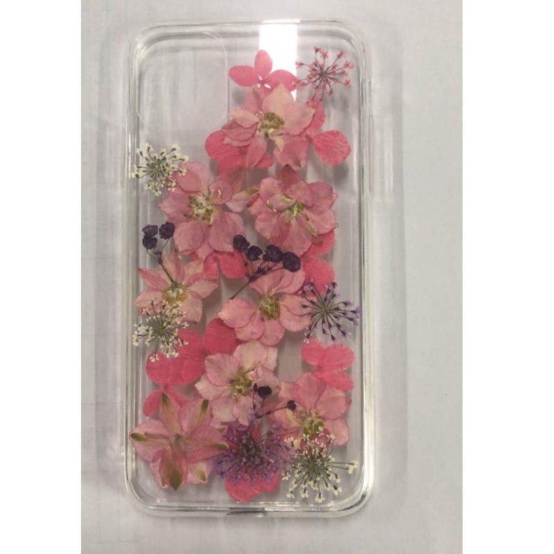 Torkad blomma Epoxi Telefonfall, Glitter Epoxi- fall