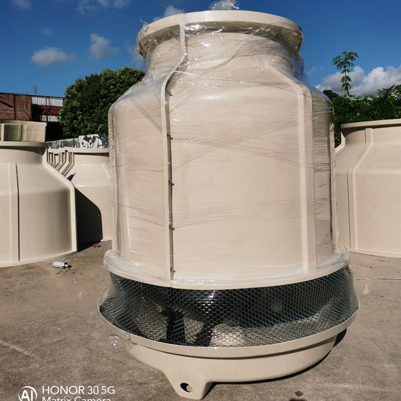 60 ton motflöde cirkulärt kyltorn av glasfiberarmerad plast