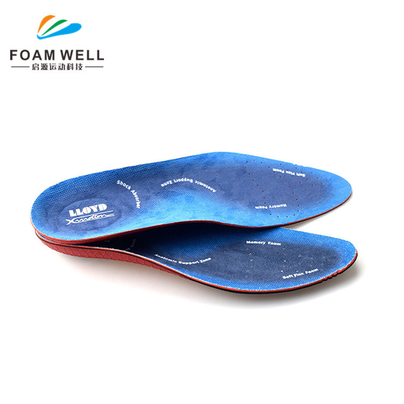 Hög kvalitet Anpassning av Shock Absorption Eva Arch Support Flat Feet Orthopadic Insoles