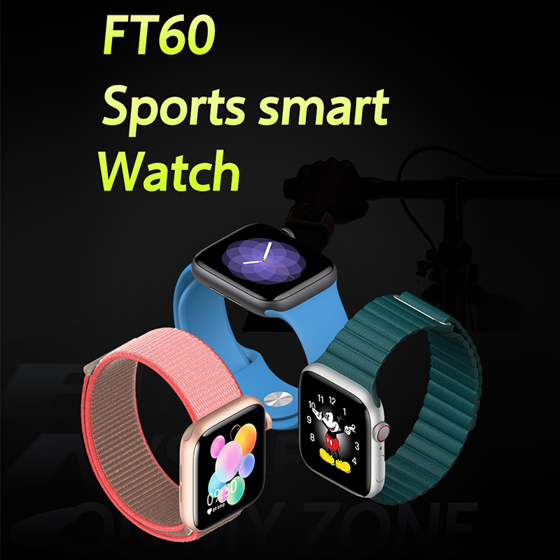 Smart watchFT60, Bluetooth; Heart Rate &Blodtrycksövervakning; Sleep Monitoring; Sports Data Collection: Detekterar tillståndet för dina dagliga rörelser