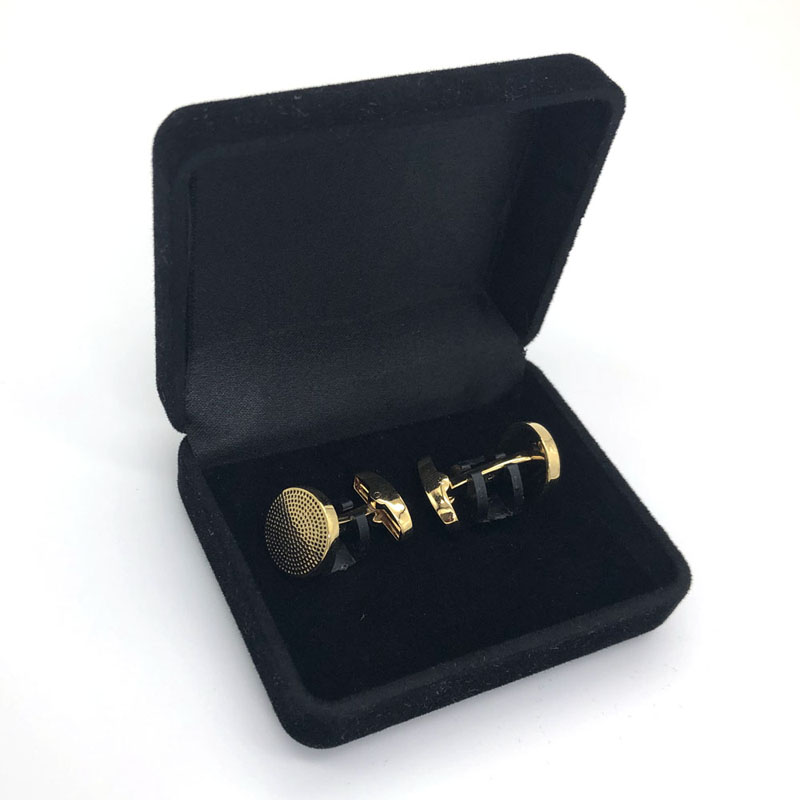 Bestouke Cufflink Jewelry Black Velvet Gångpaket Box