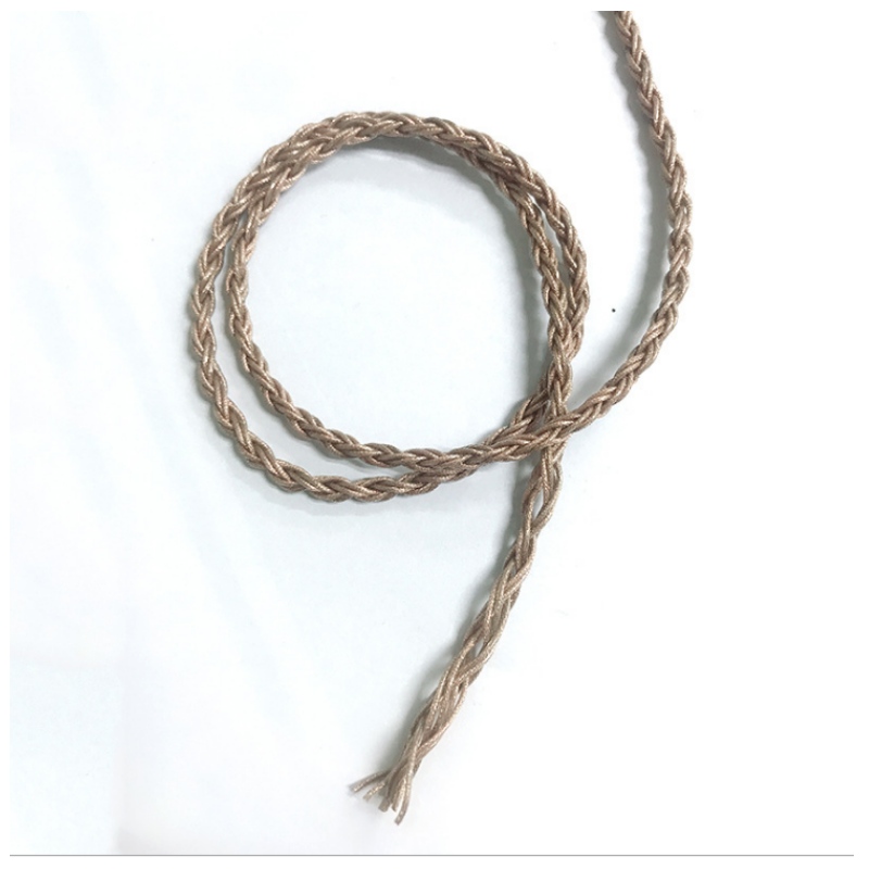 5N headset DIY Wire hörlurar tråd 8-trängs enkelkristall kopparpläterad silvertråd HiFi headsettråd