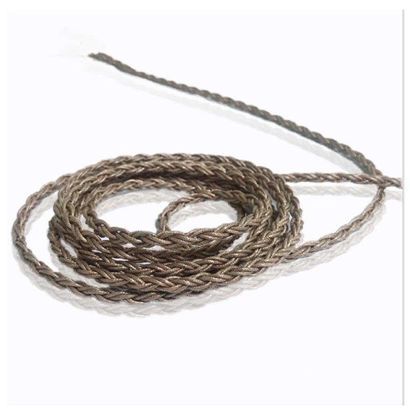 5N headset DIY Wire hörlurar tråd 8-trängs enkelkristall kopparpläterad silvertråd HiFi headsettråd