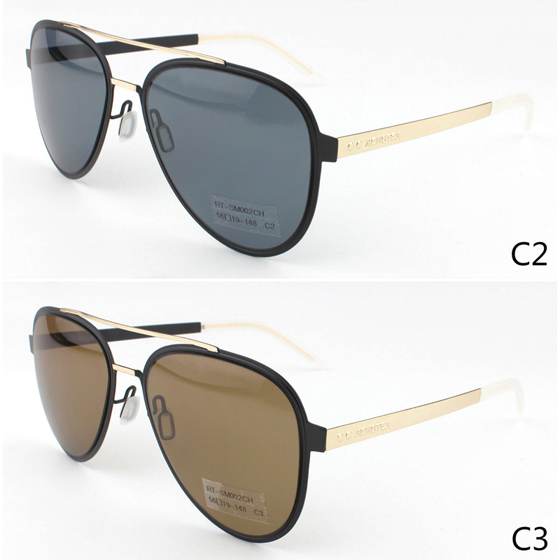 RT-SM002YY 56-19-148 Solglasögon Material: Metal & Polarized / Nylon lens