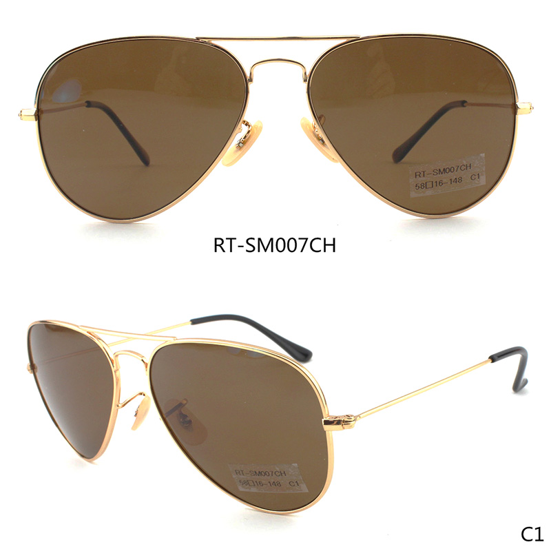 RT-SM007YY 58-16-148 Solglasögon Material: Metal & Polarized / Nylon lens