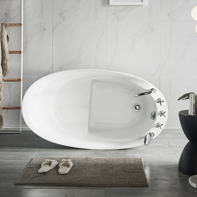 DuschCombo Small Deep Bathroom Corner Badbadkaret Dusch med säten
