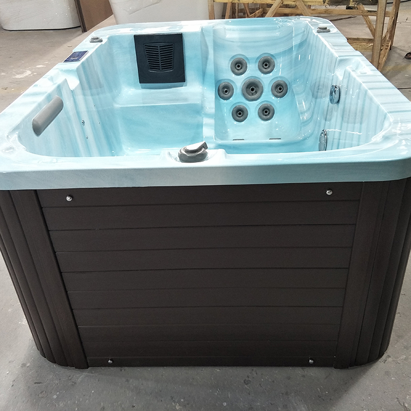 Lyxbad 3-personers spa Whirlpool Utomhus-spa Hot tub Massage Badkar Whirlpool