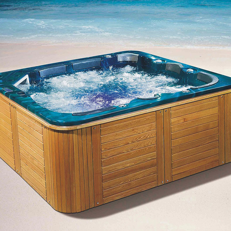 utomhus-spa-bad och massagepool med 7 kudde