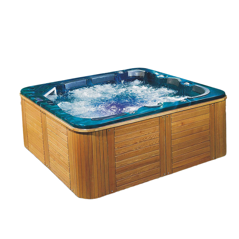utomhus-spa-bad och massagepool med 7 kudde