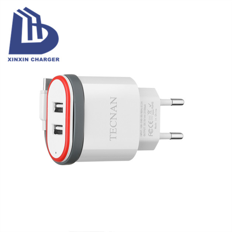 OEM-logotyp De senaste mobiltillbehören Super Snabb Snabb EU-kontakt 5V USB-laddare För Android-telefonladdare USB-väggladdare