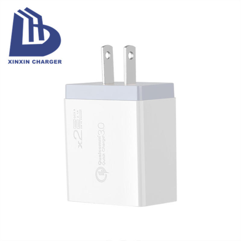 EU/USA/UK PD 18W + 5V 2.4A 2 port USB C Fast Charger universell multireseladdare