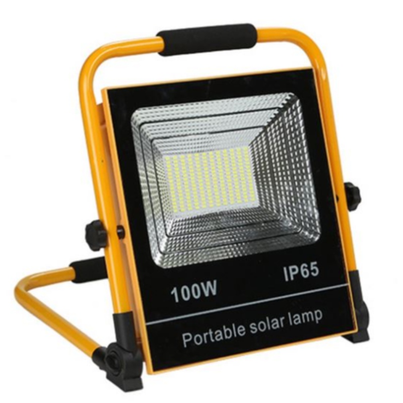 30w 50w 100w laddningsbar Solar LED Flood Light