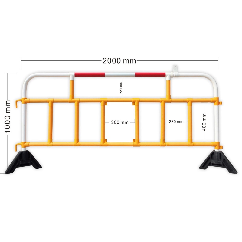 Barrera de tráfico Valla de control de multitudes Barrera SEPARADOR DE CARRETERA TILLGÄNGLIG